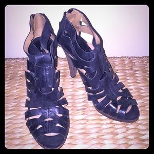 Nine West Aleksander Black cage bootie